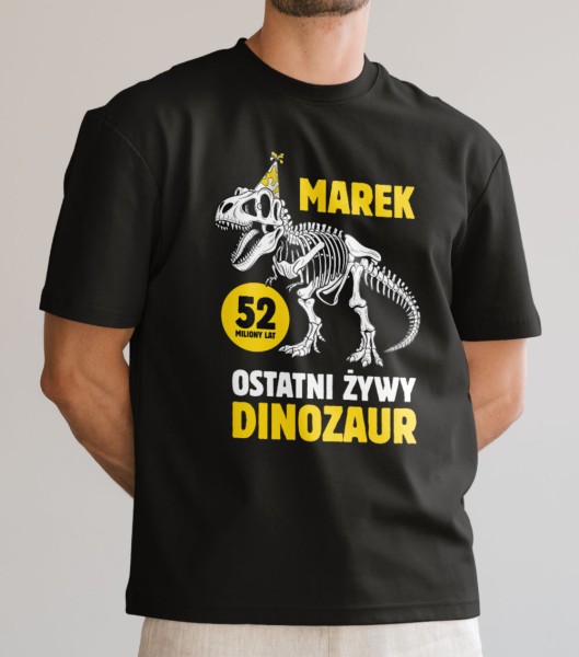 Koszulka Męska Na Urodziny Ostatni Dinozaur