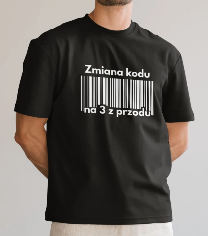 Koszulka Męska Zmiana Kodu Na 3 Z Przodu