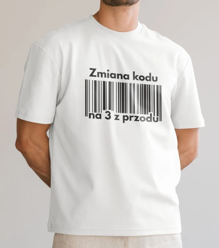 Koszulka Męska Zmiana Kodu Na 3 Z Przodu
