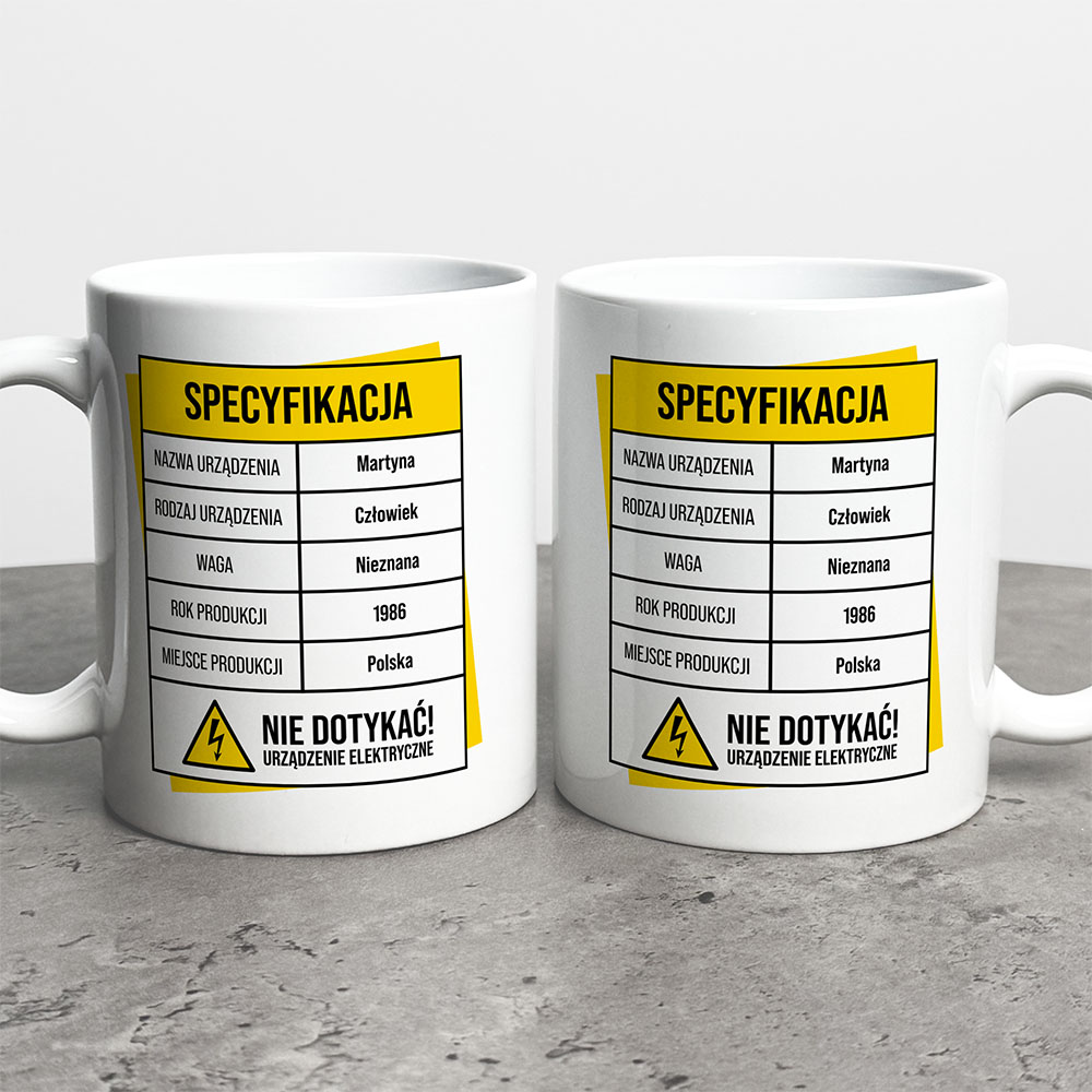 Kubek Prezent Na Urodziny Specyfikacja
