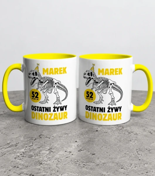Kubek Prezent Na Urodziny Ostatni Żywy  Dinozaur – miniatura 1000 × 1134