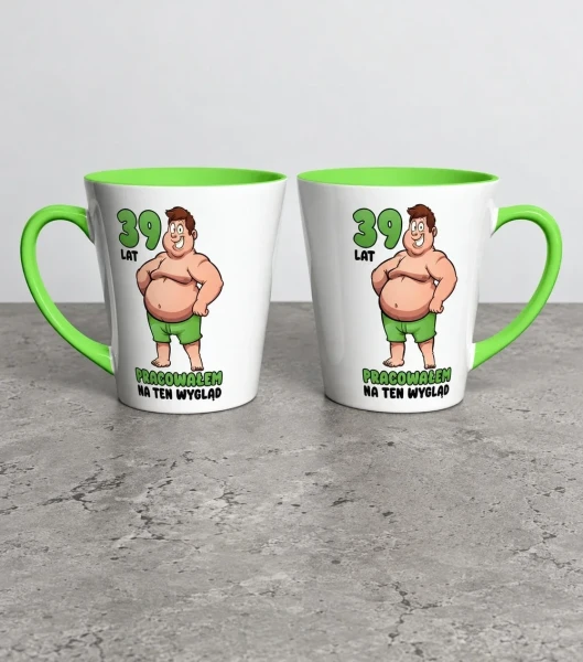 Kubek Latte Prezent Na Urodziny Pracowałem Na Ten Wygląd  – miniatura 1000 × 1134
