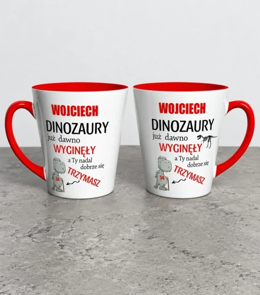 Kubek Latte Prezent Na Urodziny Dinozaury Wyginęły – miniatura 1000 × 1134