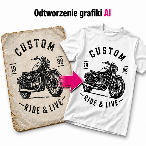 Odtworzenie grafiki ze zdjęcia AI