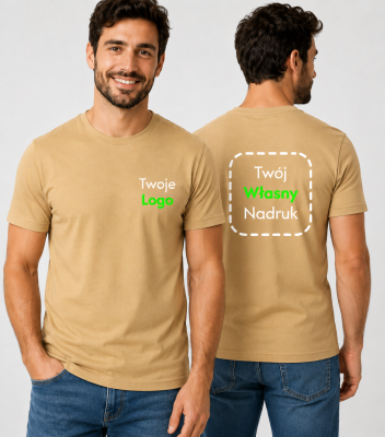 Koszulka Męska T-shirt z Własnym Nadrukiem 145g – Classic New