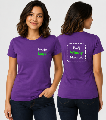 Koszulka Damska T-shirt z Własnym Nadrukiem 145g - Classic New