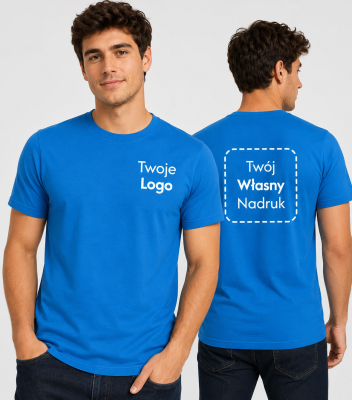 Koszulka Męska T-shirt z Własnym Nadrukiem 180g – Action