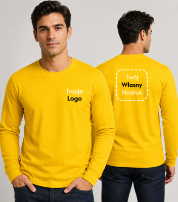 Koszulka Unisex Długi Rękaw z Własnym Nadrukiem 160g - Resist LS