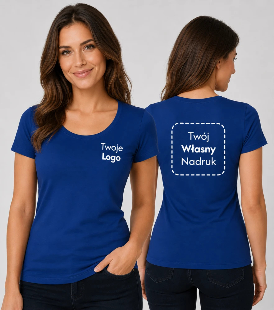 Koszulka Damska T-shirt z Własnym Nadrukiem 160g - Resist