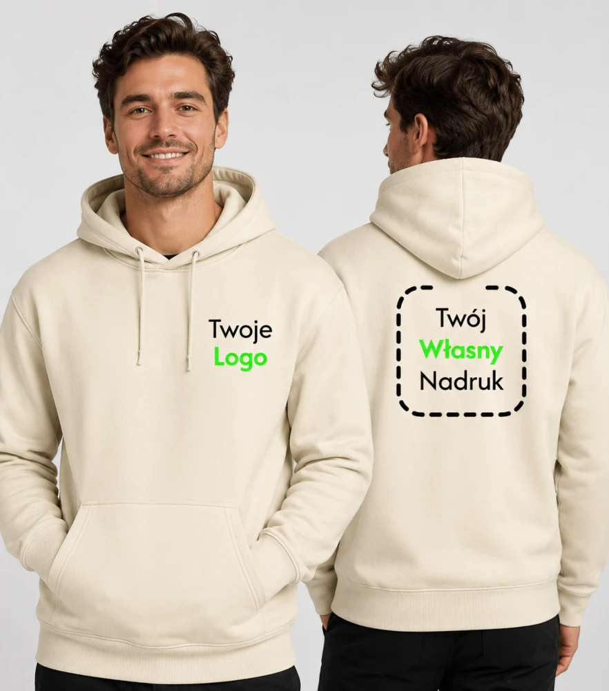 Bluza Unisex z Własnym Nadrukiem 280g - Cloud