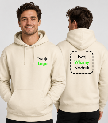 Bluza Unisex z Własnym Nadrukiem 280g - Cloud