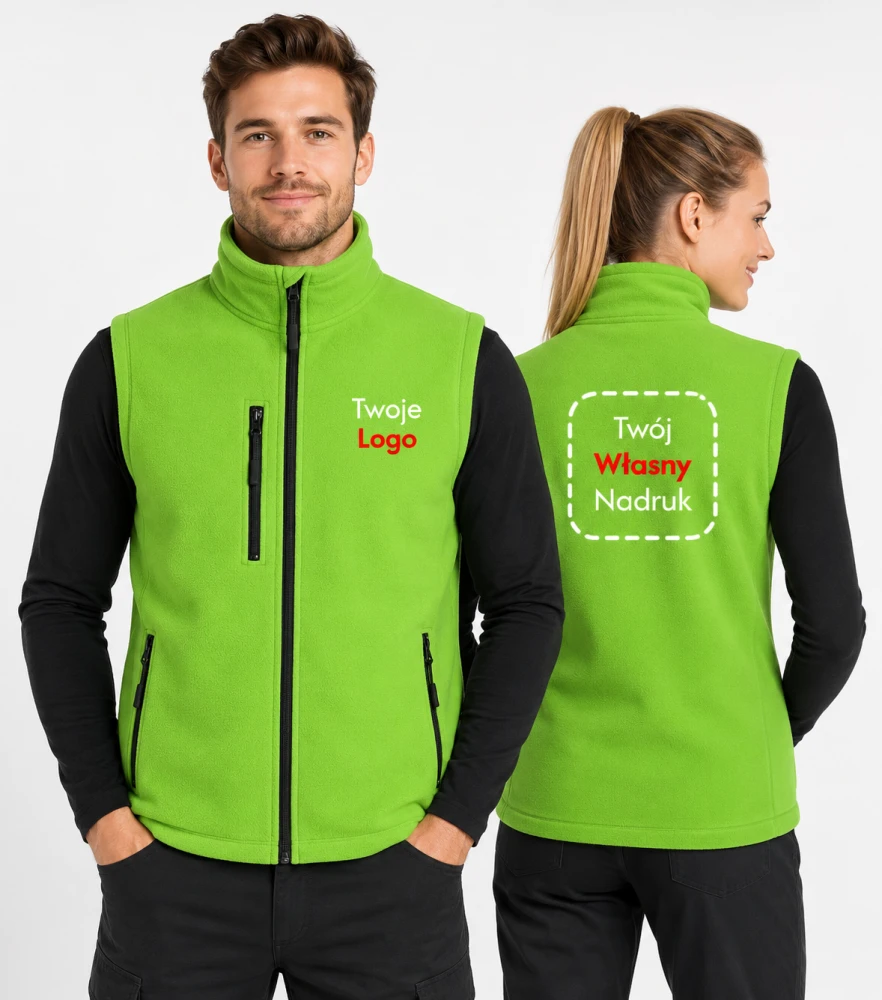 Kamizelka Unisex Polarowa z Własnym Nadrukiem 220g – Exit
