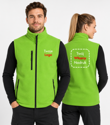 Kamizelka Unisex Polarowa z Własnym Nadrukiem 220g – Exit