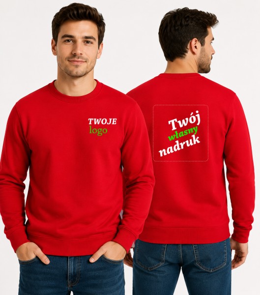 Bluza Męska z Własnym Nadrukiem 300g – Essential