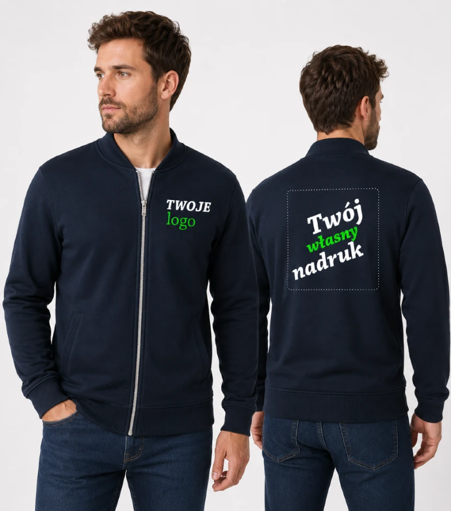 Bluza Męska z Własnym Nadrukiem 320g - Bomber