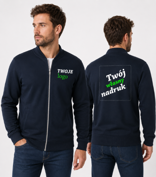 Bluza Męska z Własnym Nadrukiem 320g - Bomber