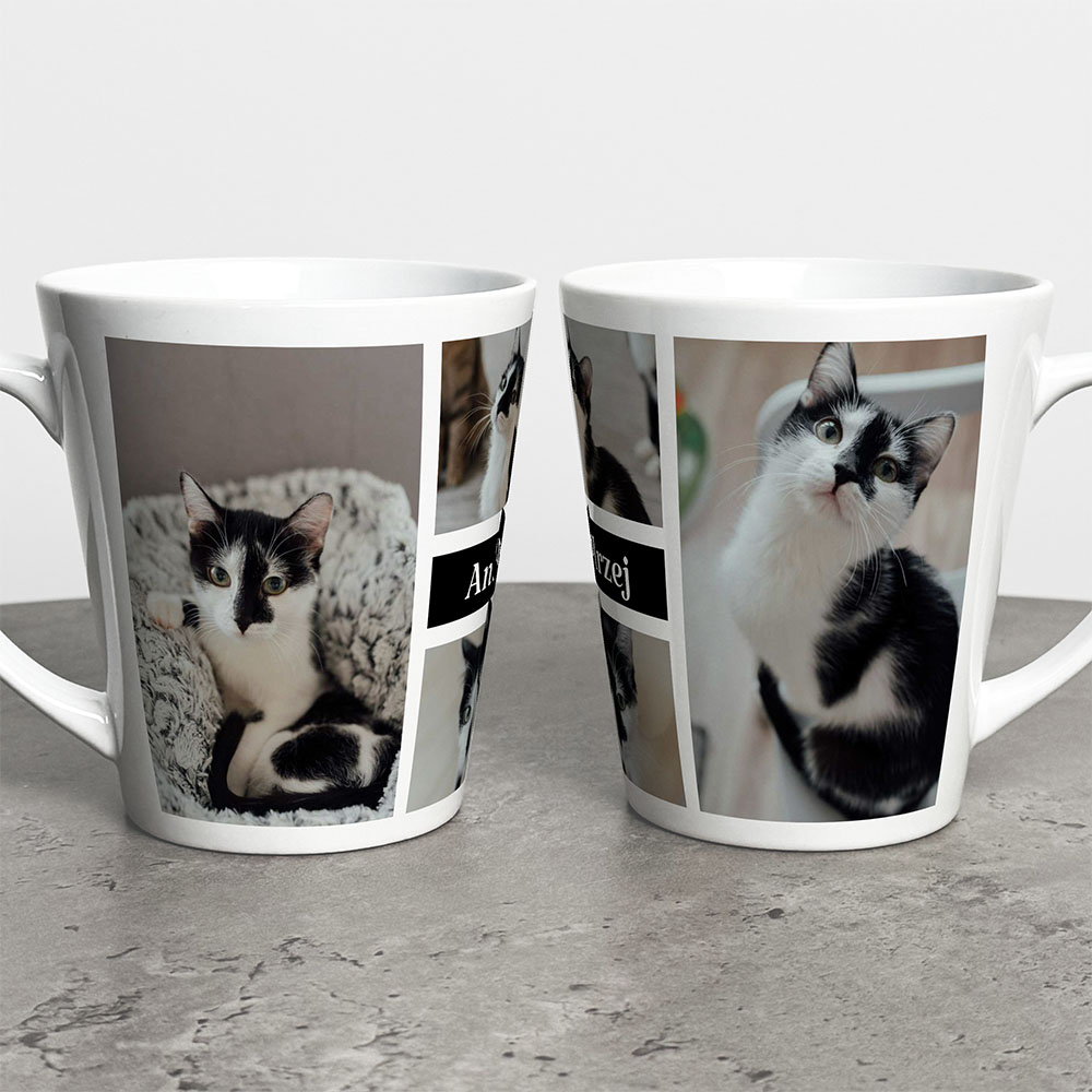 Foto Kubek Latte Ze Zdjęciami I Tekstem