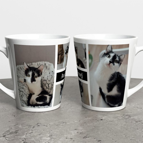 Foto Kubek Latte Ze Zdjęciami I Tekstem
