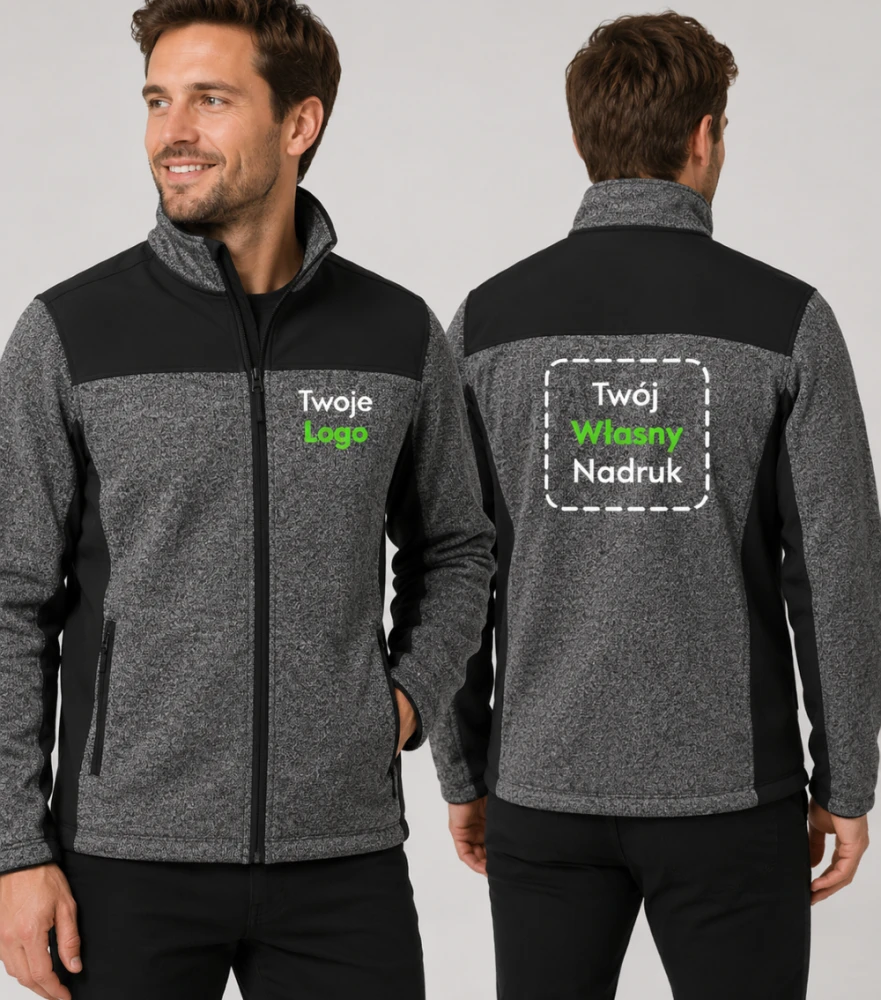 Kurtka Męska Softshell Casual Z Własnym Nadrukiem