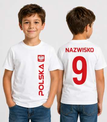 Koszulka Dziecięca Polska Kibica