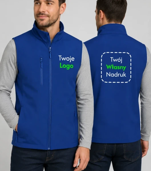 Softshell Kamizelka Męska z Własnym Nadrukiem 280g - Trail