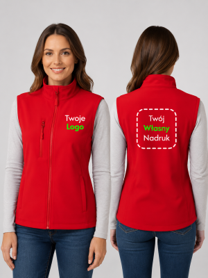 Softshell Kamizelka Damska z Własnym Nadrukiem 280g – Trail
