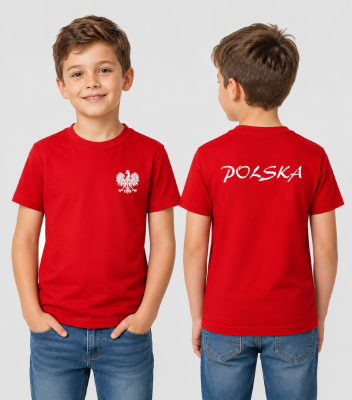 Koszulka Dziecięca Polska Kibica