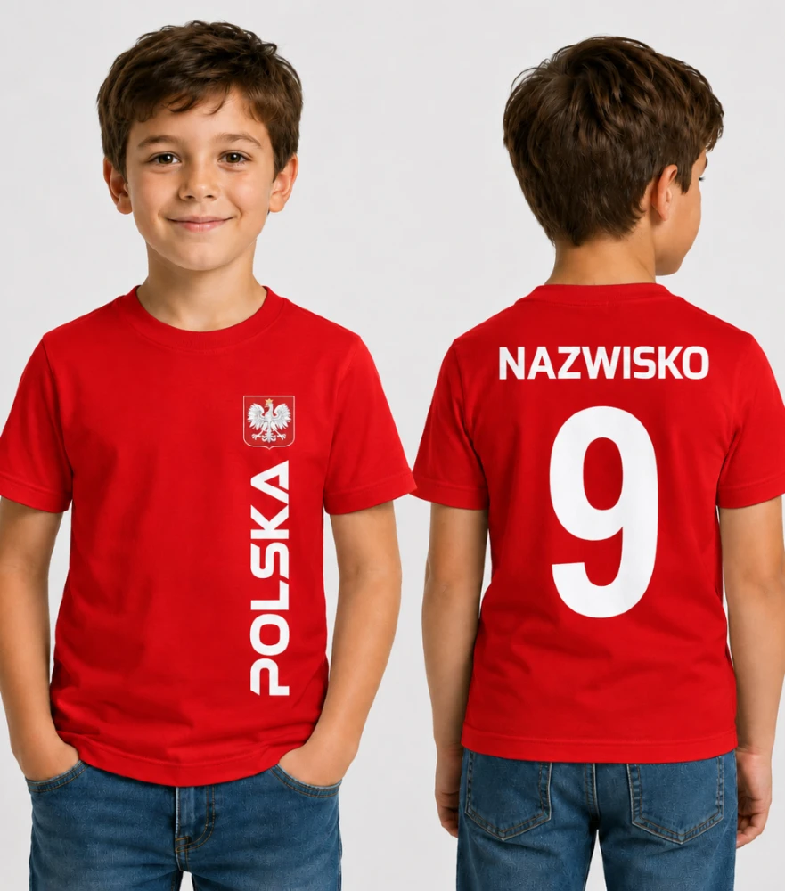 Koszulka Dziecięca Polska Kibica