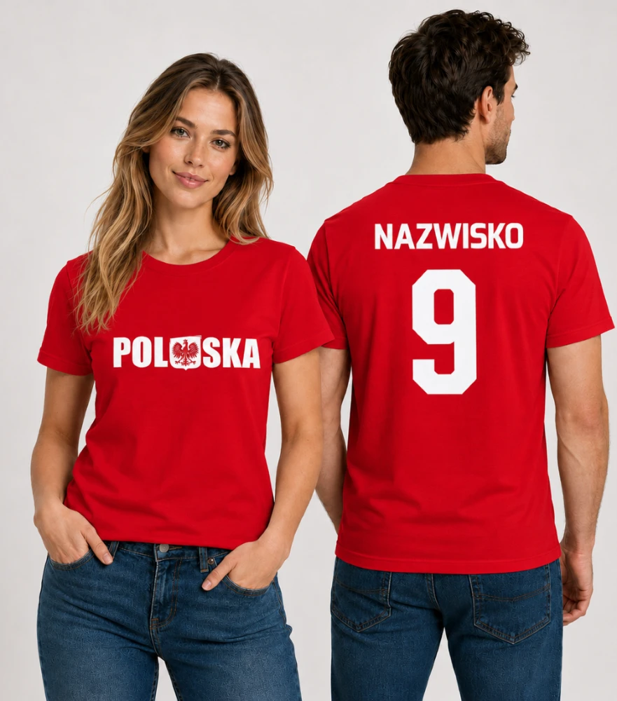 Koszulka Unisex Kibica Z Własnym Nadrukiem