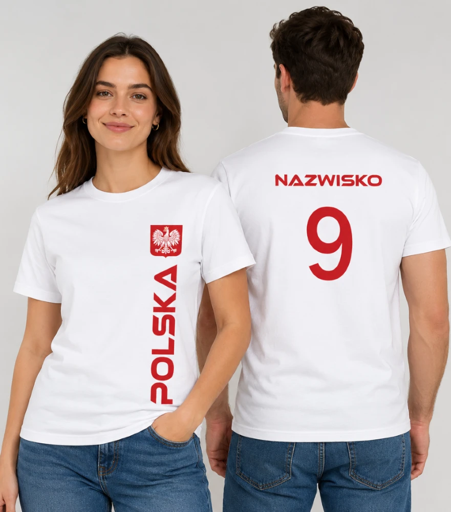 Koszulka Unisex Kibica z Imieniem i Numerem