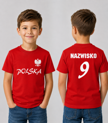Koszulka Dziecięca Polska Kibica