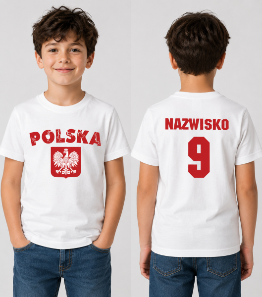 Koszulka Dziecięca Polska Kibica