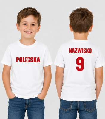 Koszulka Dziecięca Polska Kibica