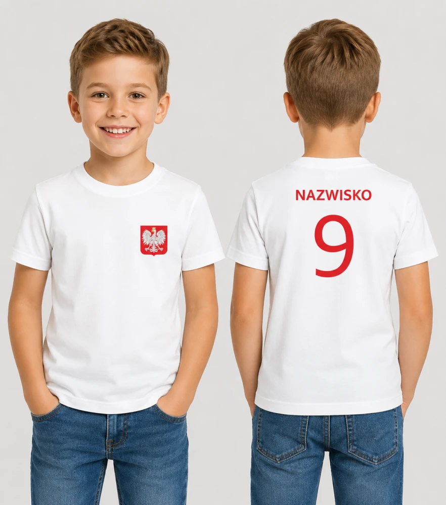 Koszulka Dziecięca Polska Kibica