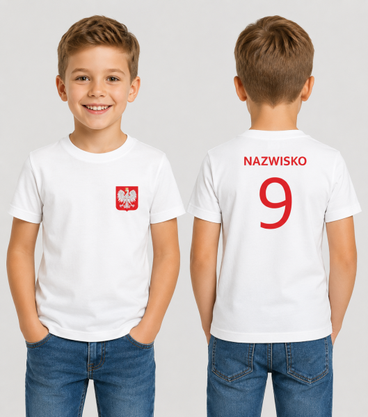 Koszulka Dziecięca Polska Kibica