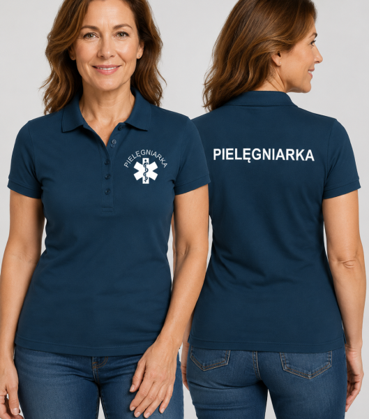 Koszulka Polo Damska Pielęgniarka 200g - Pique