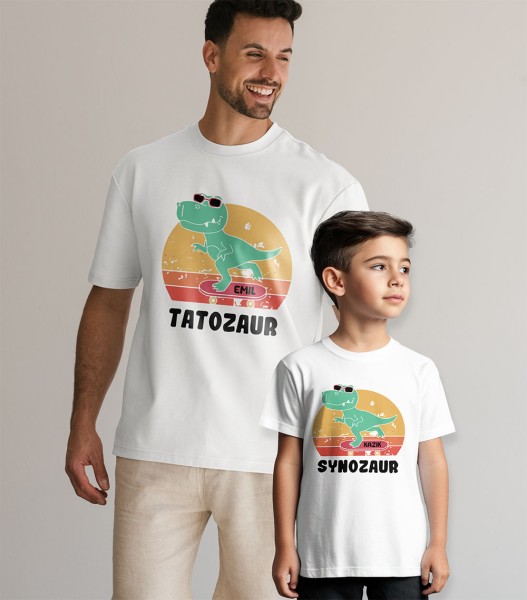 Zestaw Koszulek Tatozaur i Synozaur