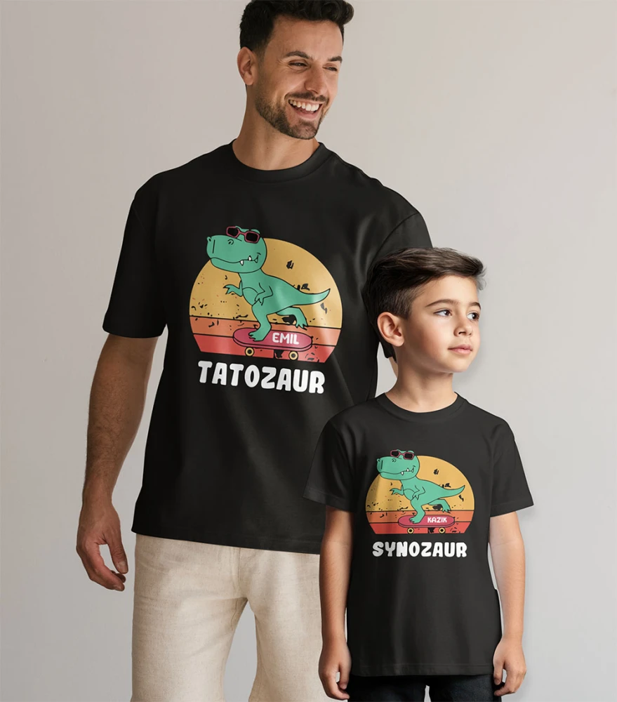 Zestaw Koszulek Tatozaur i Synozaur