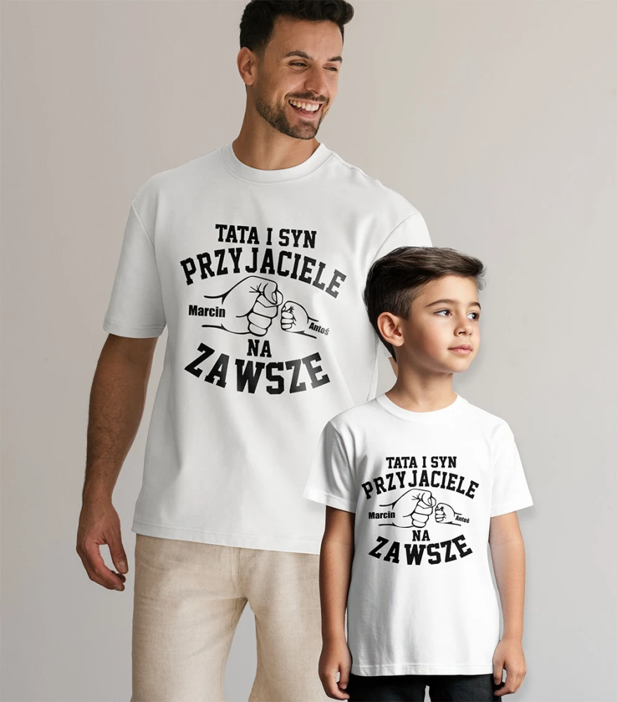 Zestaw Koszulek Tata I Syn Przyjaciele Na Zawsze