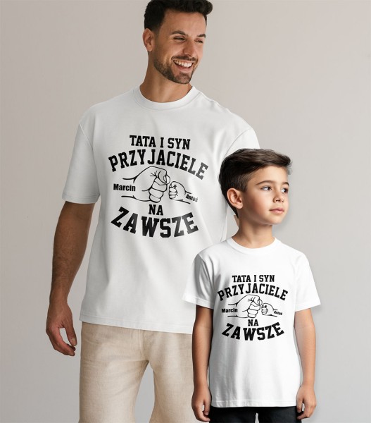 Zestaw Koszulek Tata I Syn Przyjaciele Na Zawsze