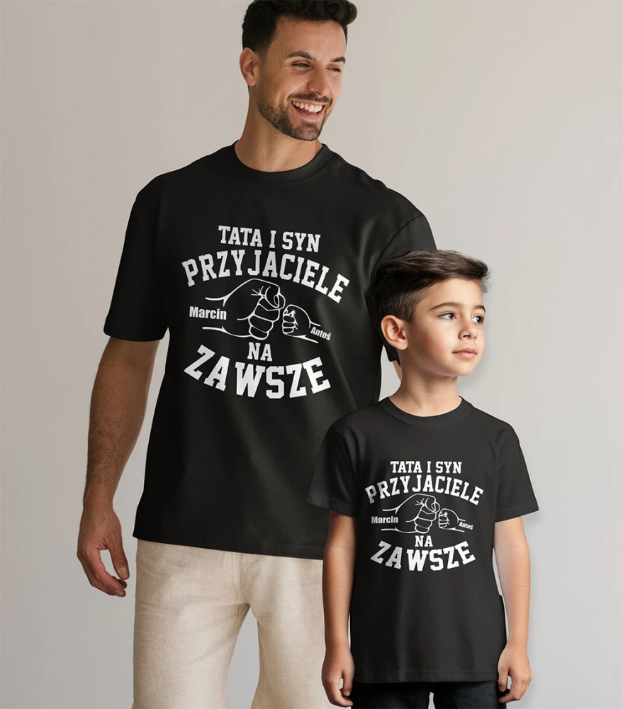 Zestaw Koszulek Tata I Syn Przyjaciele Na Zawsze