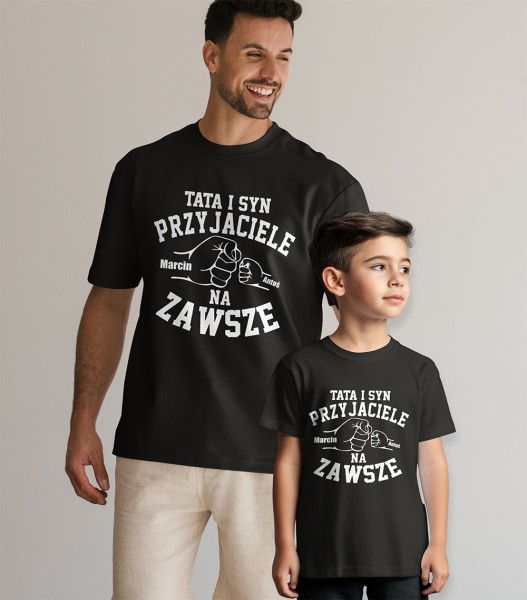 Zestaw Koszulek Tata I Syn Przyjaciele Na Zawsze