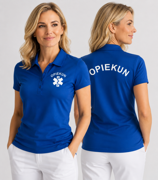 Koszulka Polo Damska Opiekun 200g - Pique
