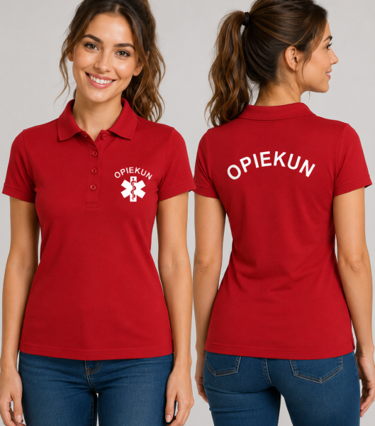 Koszulka Polo Damska Opiekun 180g - Single J