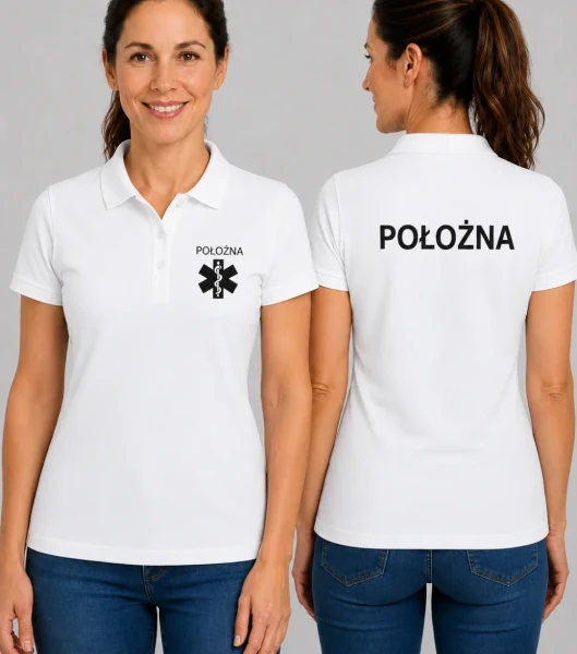 Koszulka Polo Damska Położna 200g - Pique