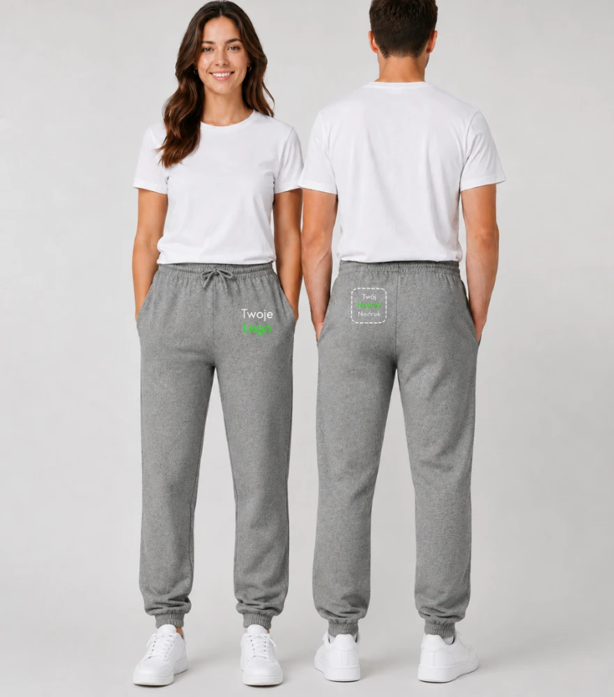 Spodnie Unisex Dresowe z Własnym Nadrukiem 280g – Meadow