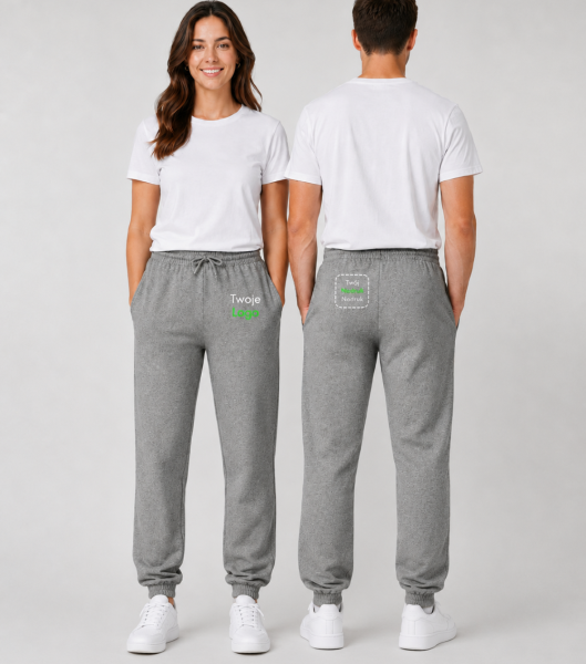 Spodnie Unisex Dresowe z Własnym Nadrukiem 280g – Meadow