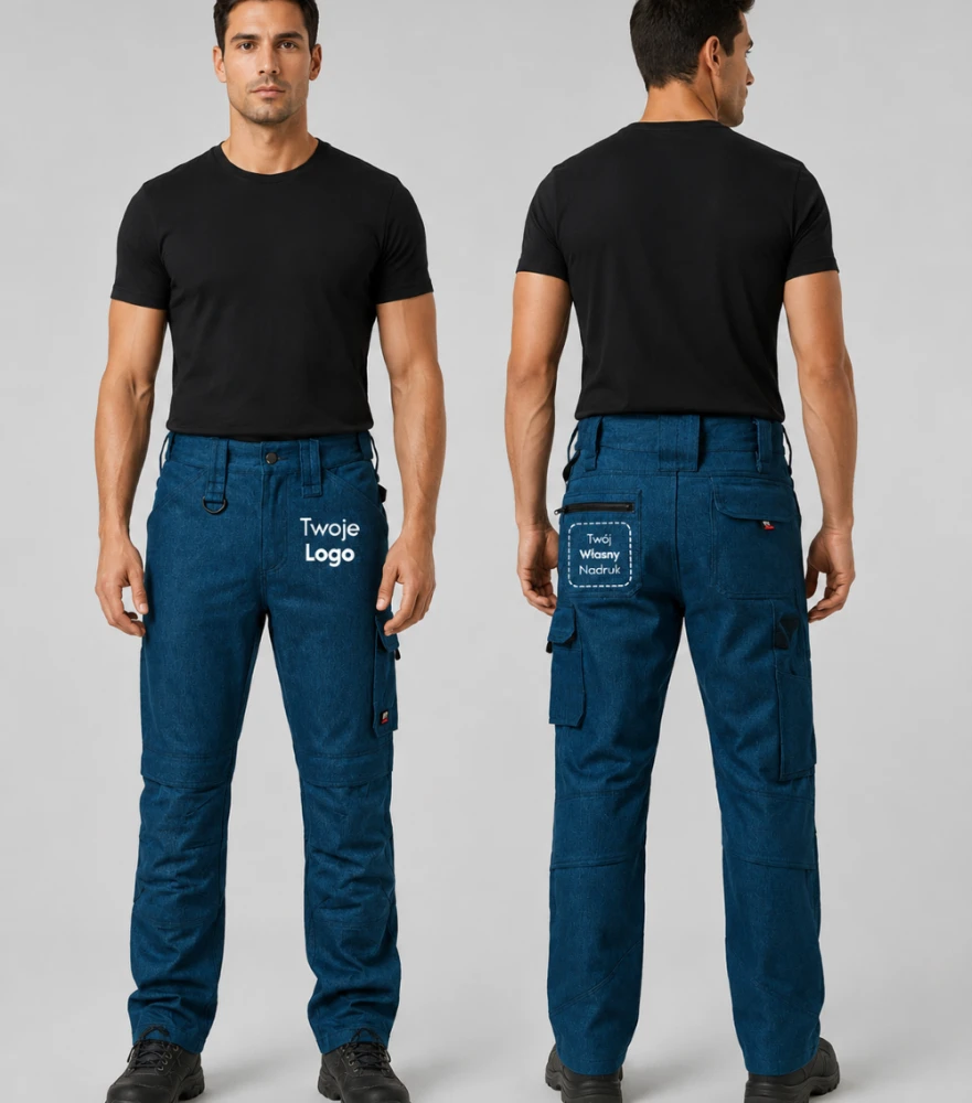 Spodnie Męskie Robocze z Własnym Nadrukiem – Vertex Jeans