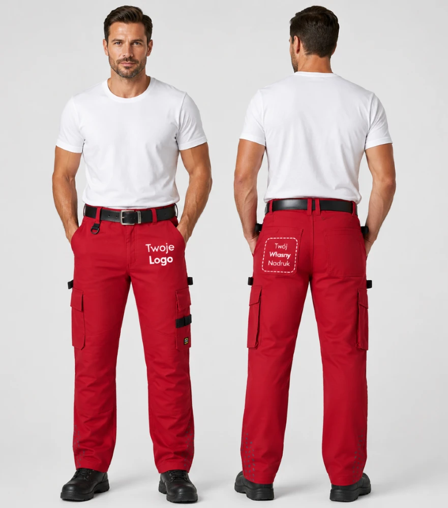 Spodnie Unisex Robocze z Własnym Nadrukiem 245g - Twill