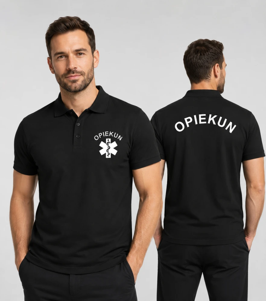 Koszulka Polo Męska Opiekun 200g - Pique